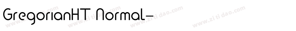 GregorianHT Normal字体转换
